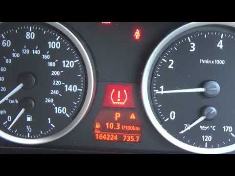 How to reset the tire pressure failure warning on BMWs with IDRIVE.