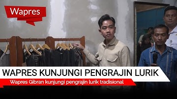 Wapres Gibran kunjungi pengrajin lurik tradisional di kecamatan Cawas Klaten
