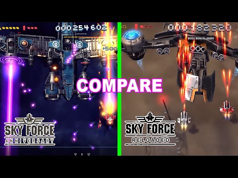 Sky Force Anniversary Boss Compare Sky Force Reloaded Boss Part 3 Gameplay for PC/Android/iOS