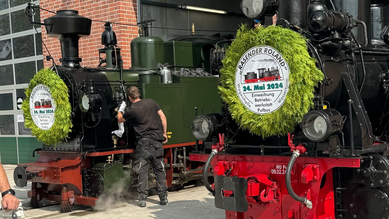 Werkstatteröffnung in Putbus mit der sächsischen IK Nr. 54