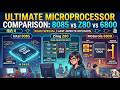 Compare 8500, Z80 and 6800 with architecture  (Short &amp; Simplified in Hindi)