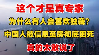 这个才是真专家：为什么会有人喜欢独裁？中国人被信息茧房彻底困死！真的太敢说了！