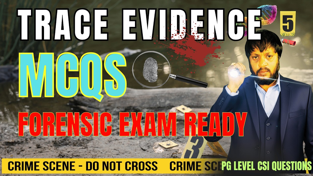 Advanced Trace Evidence Analysis Questions | Forensic Science PG ...
