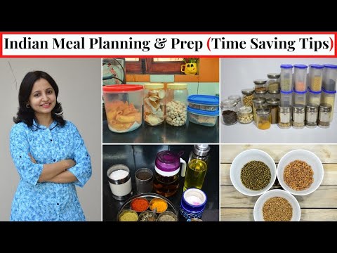 Indian Weekly Meal Planning & Prep Tips | Time & Money Saving Kitchen Tips/Hacks | Urban Rasoi