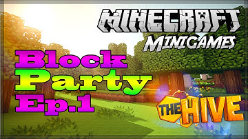 Minecraft Minigames (HiveMC) Block Party Ep1