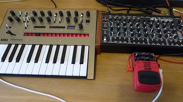 MFB Tanzbar, Korg Monologue & Behringer UM100 Ultra Metal