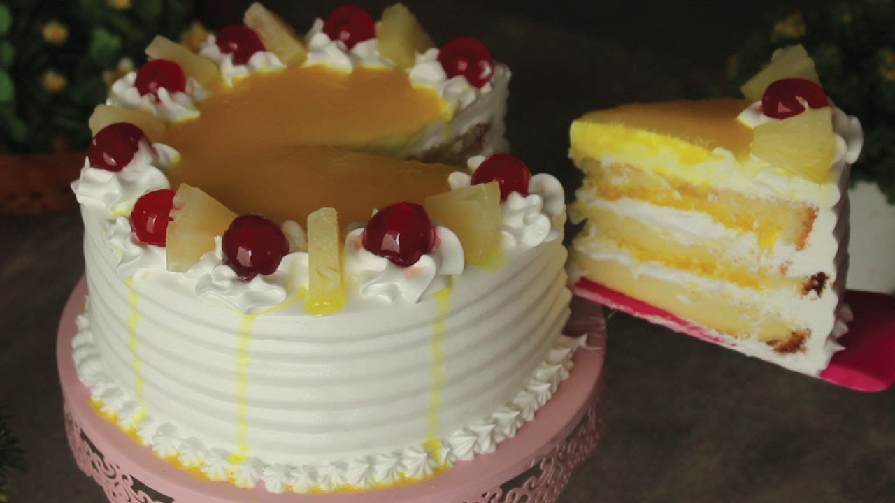 Bakery Style Pineapple Cake 😍 Recipe By Chef Hafsa