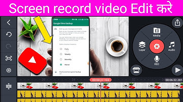 How to edit screen recording video in kinemaster | screen recording video edit kaise kare |videoEdit