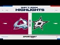 NHL Game 1 Highlights  Avalanche vs Stars   May 7 2024