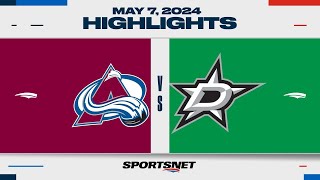 : NHL Game 1 Highlights | Avalanche vs. Stars - May 7, 2024