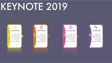 #087 #StayHome #WithMe Create INFOGRAPHIC 4 STEPS Presentation in macOS Keynote Tutorial Principle