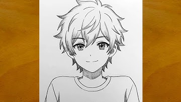 How to Draw a Cute Anime Boy || Easy Anime Drawing Step by Step || Anime Sketch
