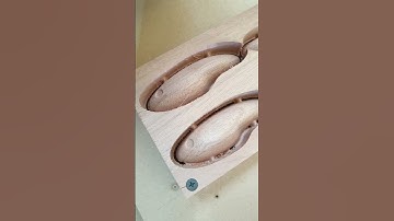 CNC router cutting 3d lures for Murray cod