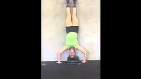 My first handstand push up