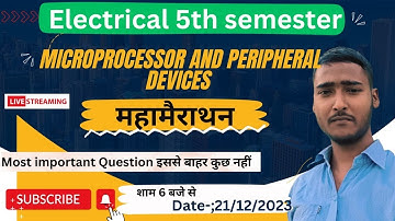 microprocessor and peripheral devices all important Question||polytechnic 5th semester mpd