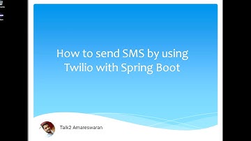 How to send SMS by using Twilio with Spring Boot