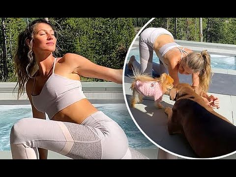 Downward dogs! Gisele