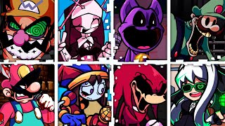 APPARITION V2 but Every Turn a Different Character Sings 🎶⚡ (FNF Mario Madness v2 )