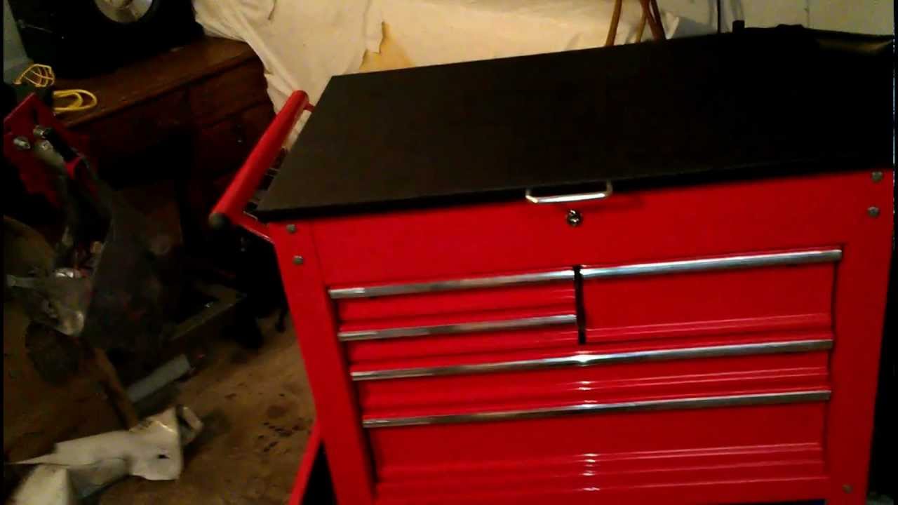 Harbor Freight 5 Drawer Cart Mod Top And Tray Youtube