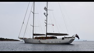 40 m Schooner Sailing Yacht ZANZIBA FOR SALE / Full walkthrough / Surprising Sailing Performance