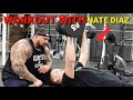 LIFTING WEIGHTS WITH NATE DIAZ