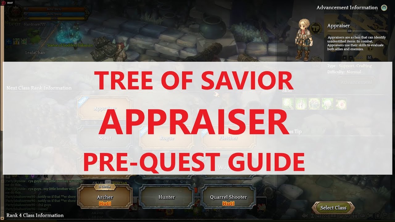 tree of savior hidden quest  New  [ToS] Appraiser Pre-Quest Guide - Hidden Class Unlock Guide