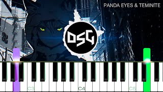 Highscore - Panda Eyes & Teminite [Easy Piano Tutorial] | SHEET MUSIC + MIDI 🔥