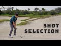 Short game shot selection options around the green