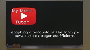 ALEKS | Graphing a parabola of the form y = ax 2  + bx + c: Integer coefficients