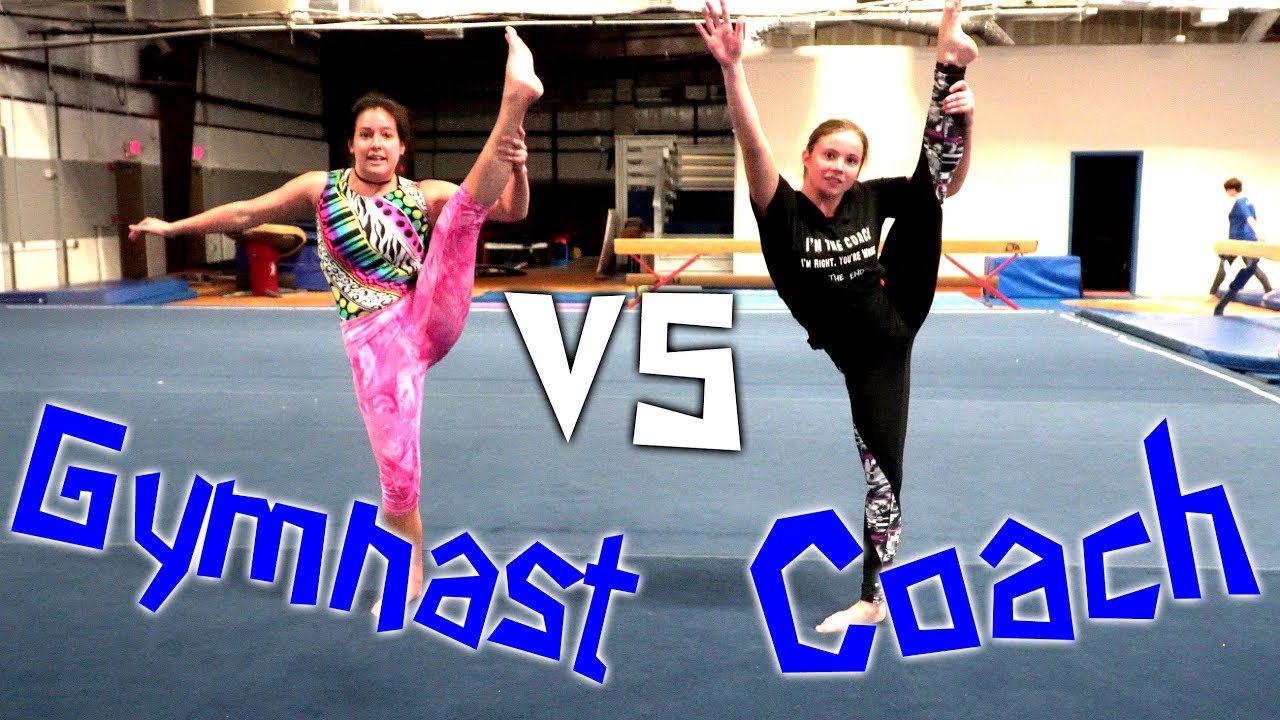 Gymnast Vs Coach Abc Gymnastics Challenge Rachel Marie Youtube
