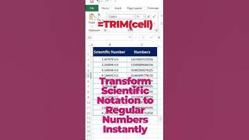 Trick to Convert Scientific Notation to Numbers in Excel 😎😎#viral #shorts #tips #trending #tricks