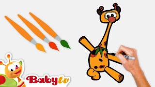 Comment Dessiner Une Girafe 🎨❤️​ | Coloriage Et Dessin Pour Les Enfants @Babytvfr