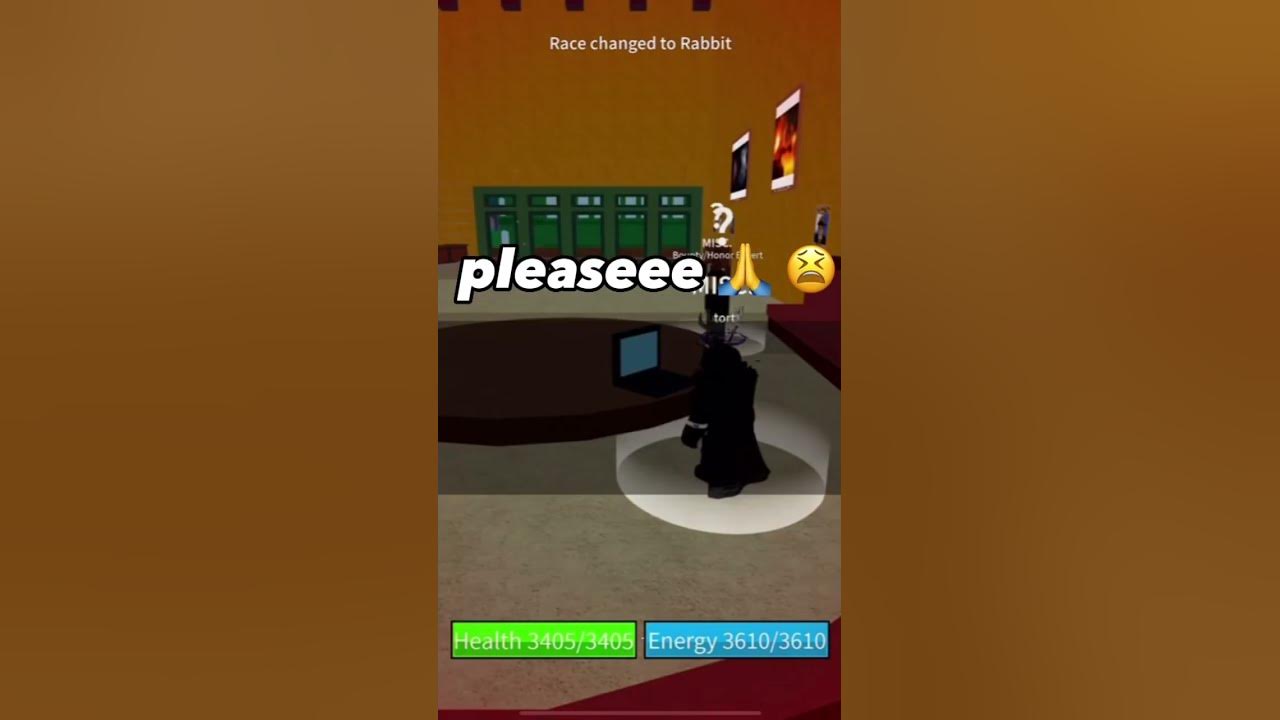 Doing my first race reroll in Blox Fruits roblox bloxfruits YouTube