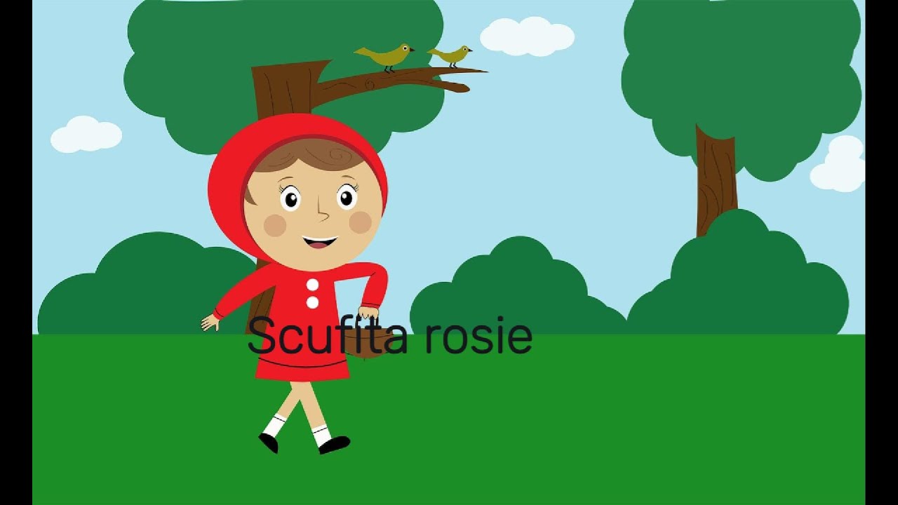 Scufita rosie - poveste citita. Voce : Edward B., Eva B & Mom