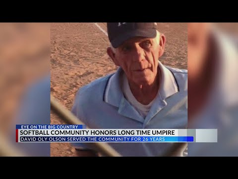 Abilene softball community honors longtime umpire David 'Oly' Olson