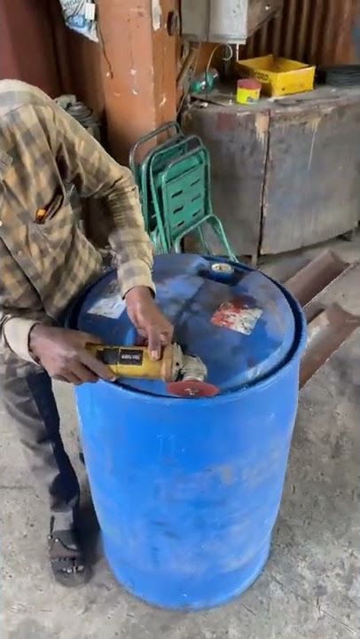 200 litres barrel cutting