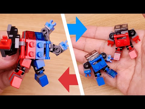 Видео: Учебное пособие по кирпичным роботам-трансформерам LEGO - Мех-трансформер Combiners - Super R&B