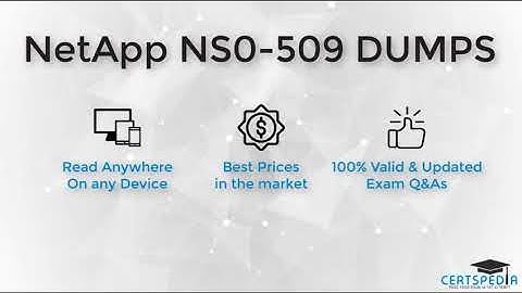 Valid NetApp NS0-509 Dumps | Updated NS0-509 Exam Questions