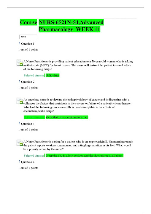 Nurs 6521 week 11 final exam nurs6521 week 11 final exam advanced