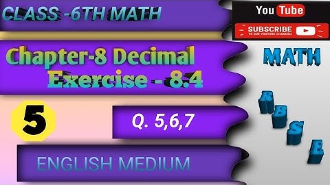 class 6th math chapter-8 Decimal Exercise-8.4 @RBSEONLINECLASSES