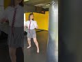 伝統派女子高生がサンドバッグ蹴ってみた　#女子高生　#空手　#shorts