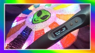 3d Pen Creation: Light up Alien Spaceship! (Scribbler V3)