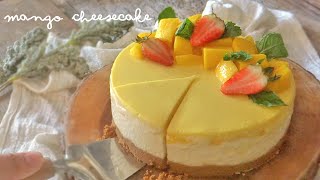 No Bake Mango Cheesecake | Easy, No Oven Cheesecake Recipe