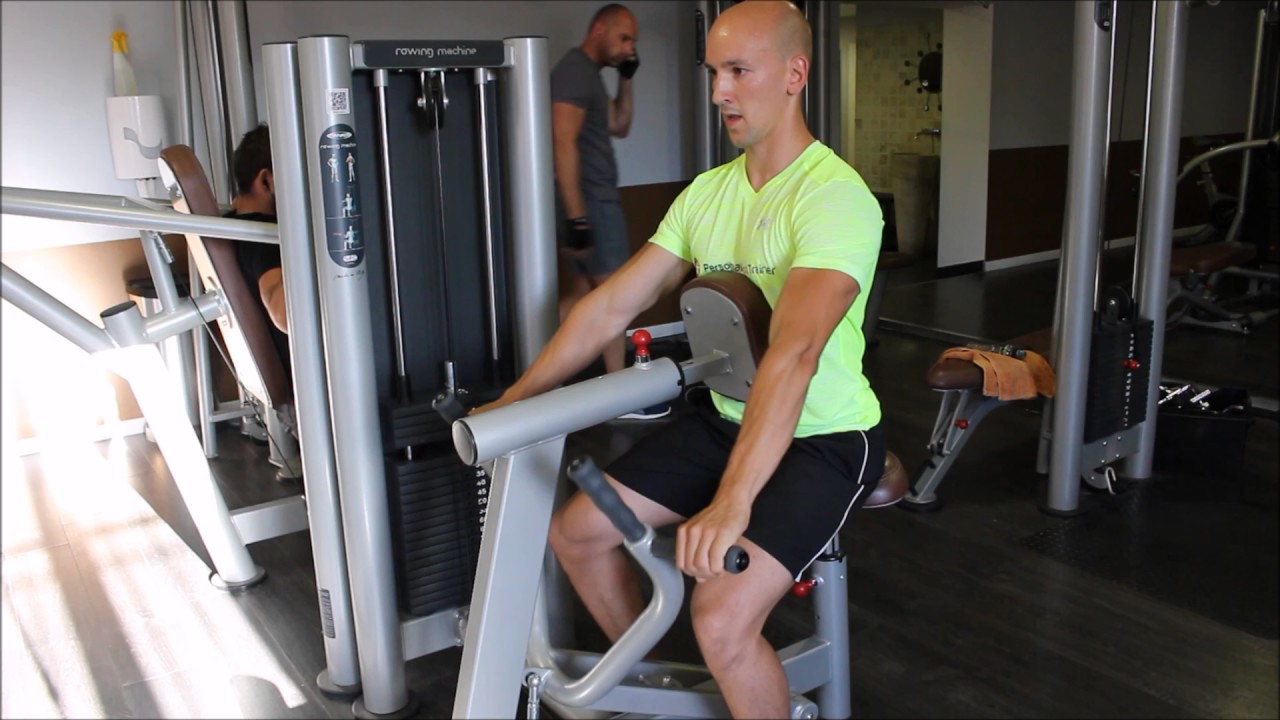 Le rowing assis à la machine, un exercice simple et efficace pour muscler le dos - YouTube
