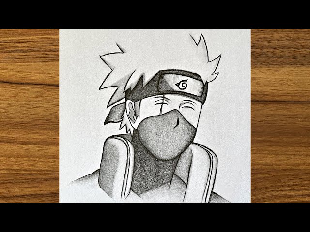 How to Draw Kakashi Hatake  Drawing anime step by step 