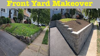 How to build a retaining wall up hill