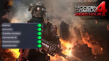 Modern Combat 4: Zero Hour (Mod Menu) Ultra HD Ghraphics Android Gameplay offline 
