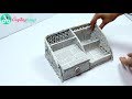 How to Make a Mini Desk/Table Organiser using Waste Cardboard & Newspaper | CraftingHours How to Make a Mini Desk/Table Organiser using Waste Cardboard & Newspaper | CraftingHours