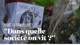 A la marche blanche de Conflans-Sainte-Honorine, des voix anonymes rendent hommage à Samuel Paty