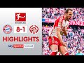 Kane scores FOURTH Bundesliga hat-trick! 🎩 | Bayern 8-1 Mainz | Bundesliga Highlights image